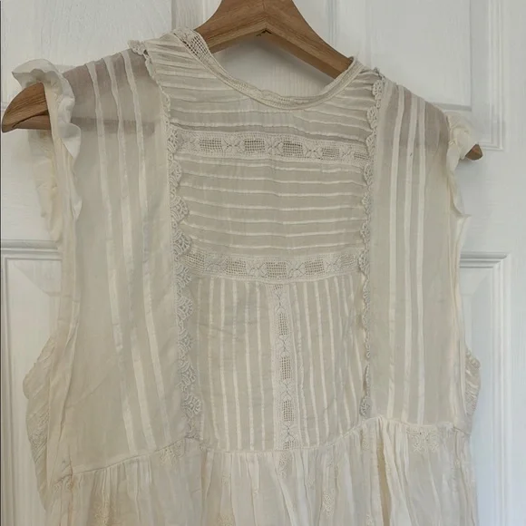 Free People Cream Mini Dress - Picture 5 of 9
